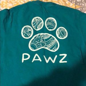 Pawz small teal t shirt